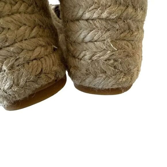 Margaux Espadrille Pique Animal Print Wedge Sandal Leopard Lace Up SZ 9 - Picture 12 of 15